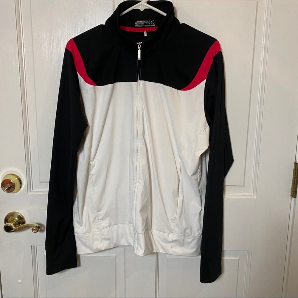 Nike Boys Size Extra Large Golf Jacket Dry Fit Full-Zip w pockets 16-18 boys